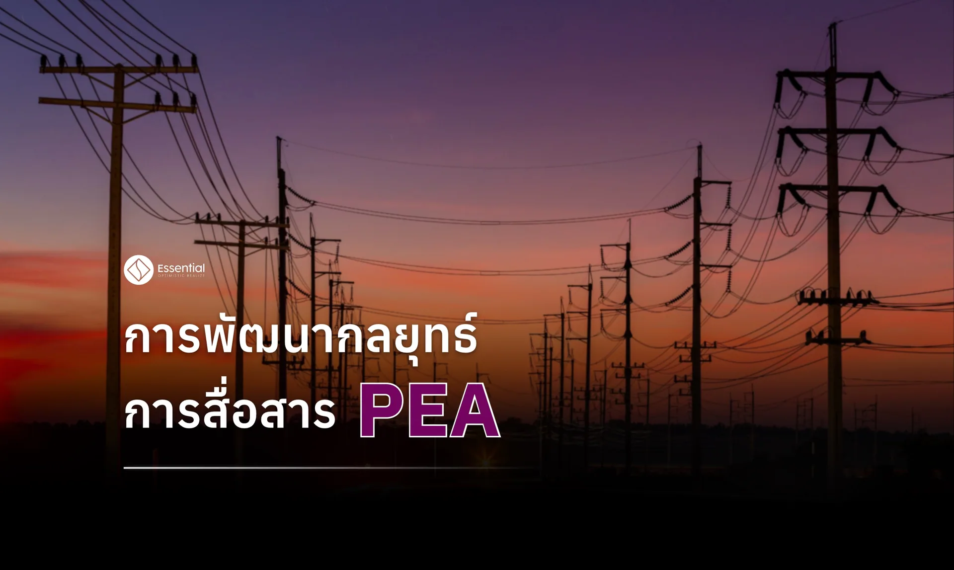 การพัฒนากลยุทธ์การสื่อสาร PEA
